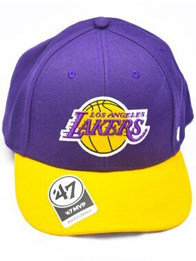 '47 MVP Los Angeles Lakers NBA Adjustable Hat Purple Yellow Official